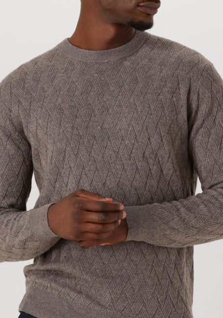 Taupe GENTILUOMO Pullover ROUND LS - large