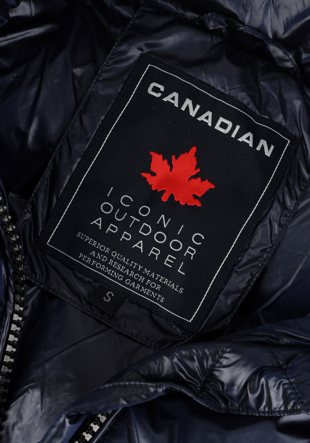 Dunkelblau CANADIAN Wattierte Jack RECLYLED SHINY - large