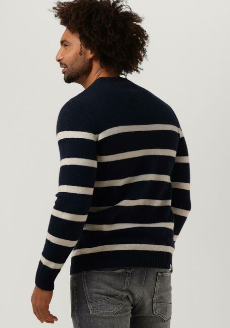 Dunkelblau ANERKJENDT Pullover AKRICO STRIPE LAMBSWOOL - large
