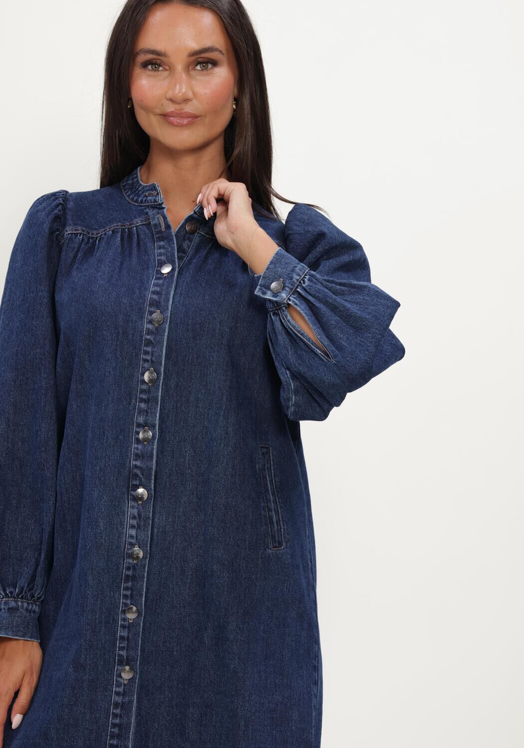 Dunkelblau CO'COUTURE Minikleid DENICECC LS DENIM DRESS - large