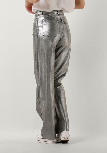Silberne ALIX THE LABEL Skinny jeans LADIES WOVEN SILVER DENIM PANTS - large