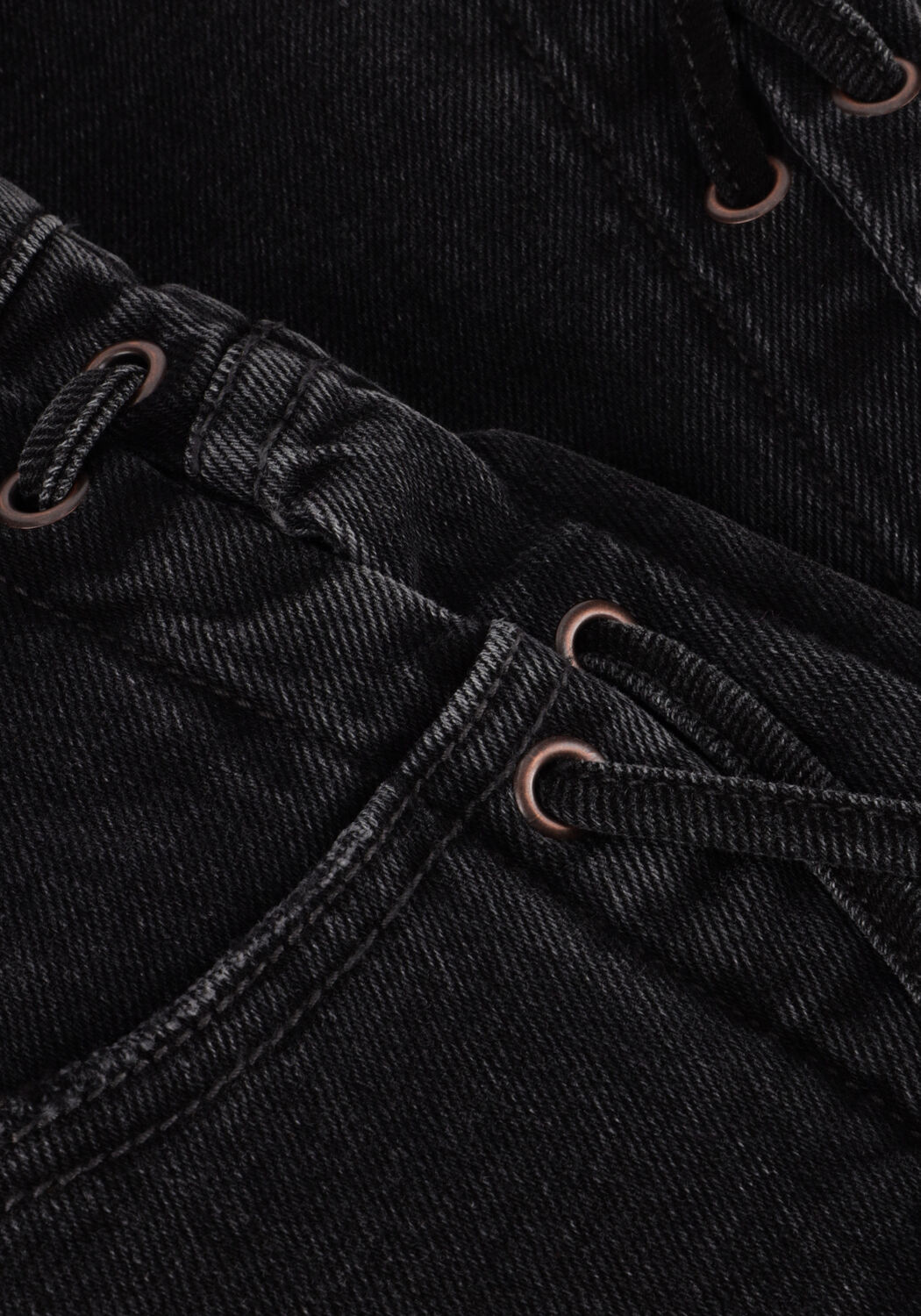 Schwarze CATWALK JUNKIE Wide jeans LOOSE FIT JEANS WITH LACE DETAIL - large