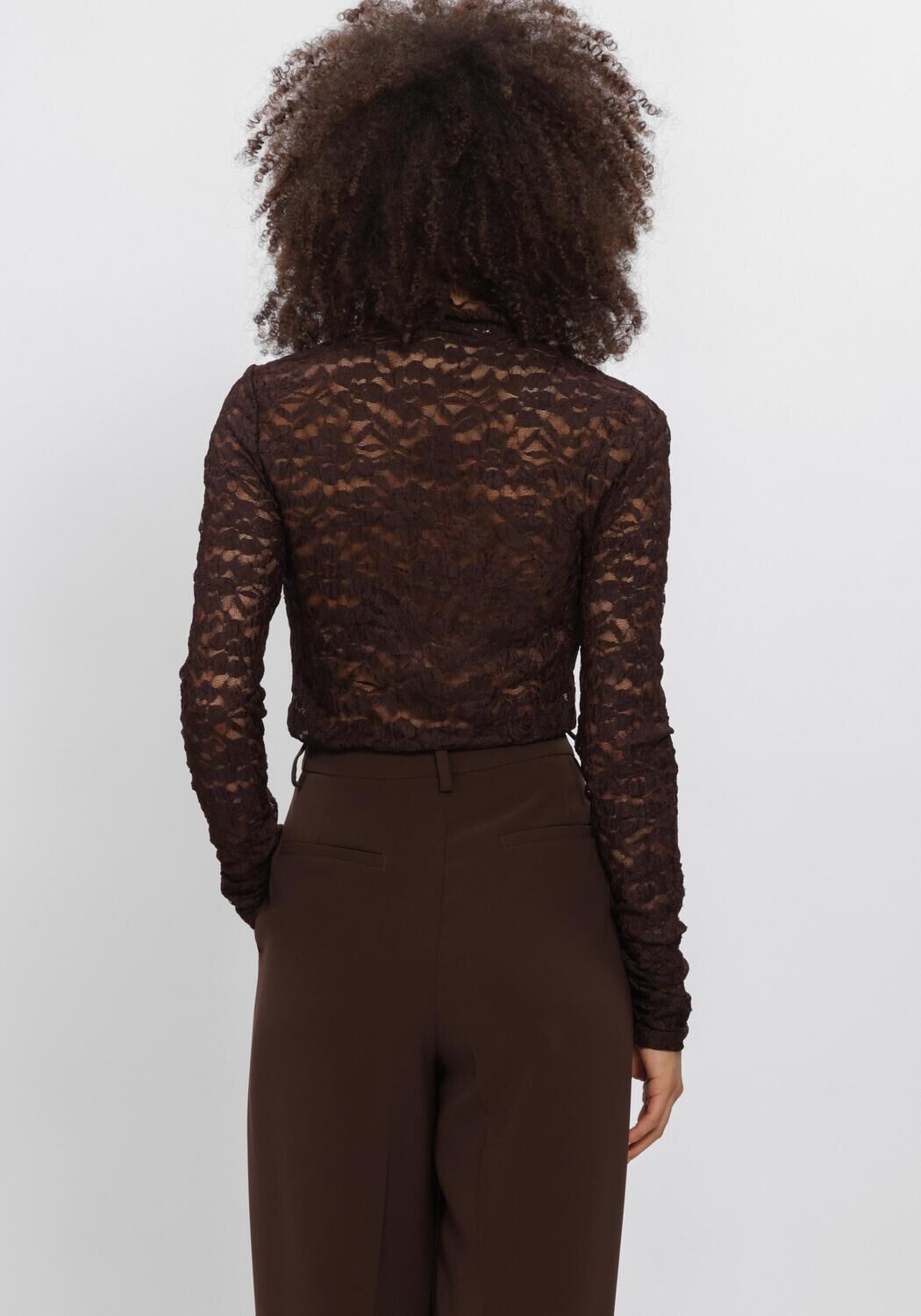 Braune DANTE6 Top IRONY LACE TURTLE NECK TOP - large