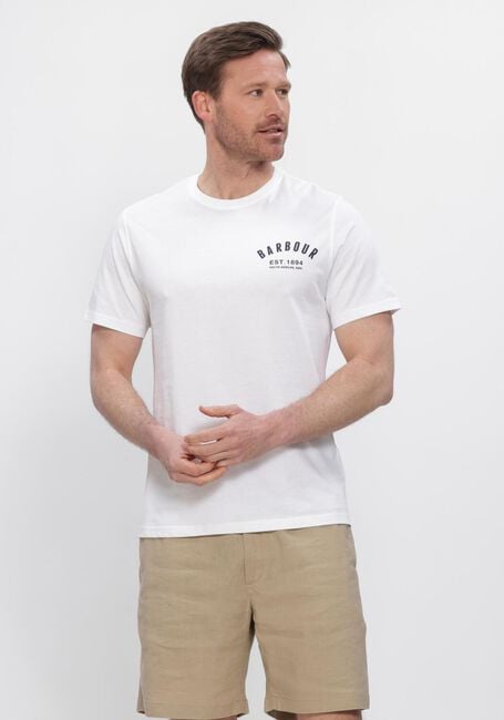 Wei&szlig;e BARBOUR T-shirt PREPPY T-SHIRT - large