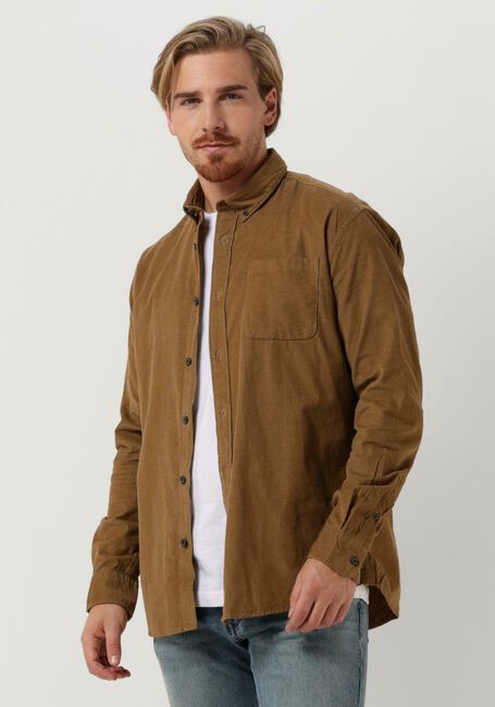 Beige SELECTED HOMME Casual-Oberhemd SLHREGRICK-CORD SHIRT LS W - large