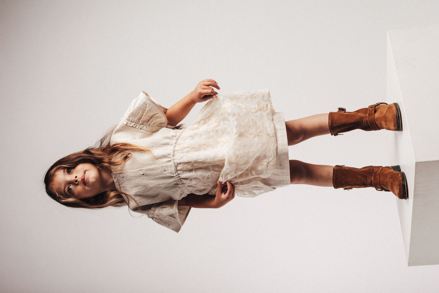 Ecru BAJE STUDIO Minikleid CLAUDIE - large