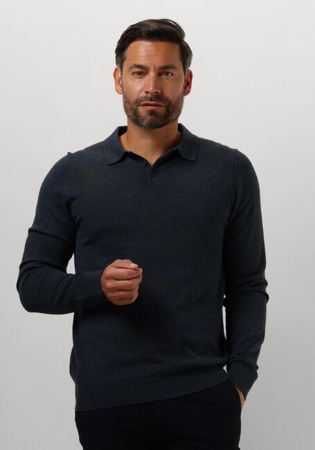 Blaue SAINT STEVE Polo-Shirt BEREND - large