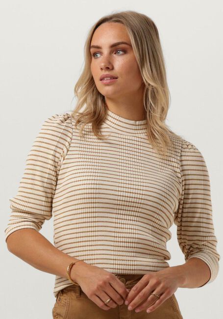 Weiße SUMMUM  T-SHIRT MOCK NECK LUREX RIB - large
