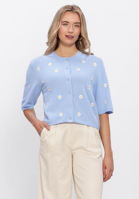 Hellblau OBJECT Strickjacke OBJTHESS 3/4 SLEEVE CARDIGAN - large