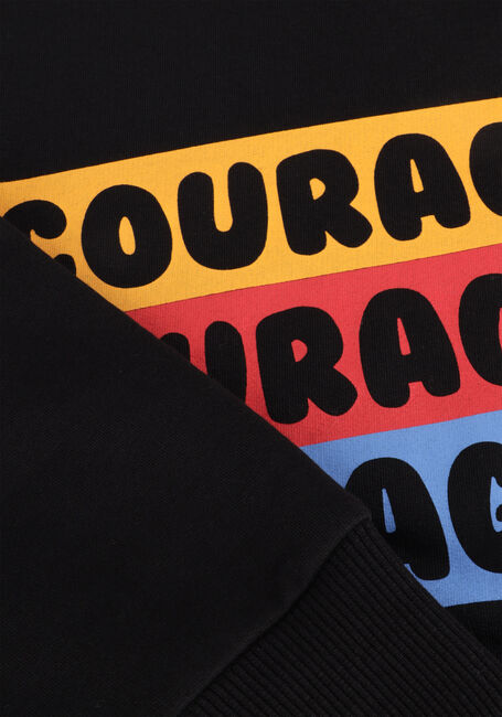 Schwarze CARLIJNQ Sweatshirt COURAGE-SWEATER WITH PRINT - large