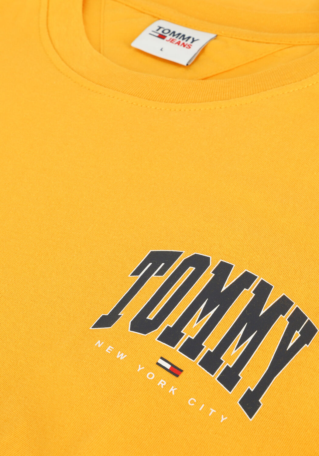 Gelbe TOMMY JEANS T-shirt TJM CHEST COLLEGE GRAPHIC TEE - large
