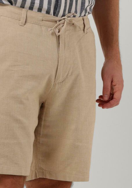 Beige SELECTED HOMME Kurze Hose SLHCOMFORT-BRODY LINEN SHORTS - large