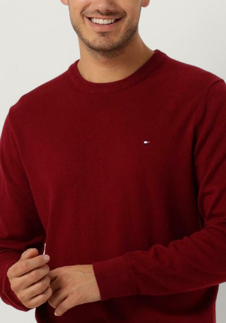 Rote TOMMY HILFIGER Pullover PIMA ORG CTN CASHMERE CREW NECK - large