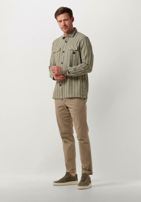 Grüne PME LEGEND Casual-Oberhemd LONG SLEEVE SHIRT YARN DYED STRIPE - large