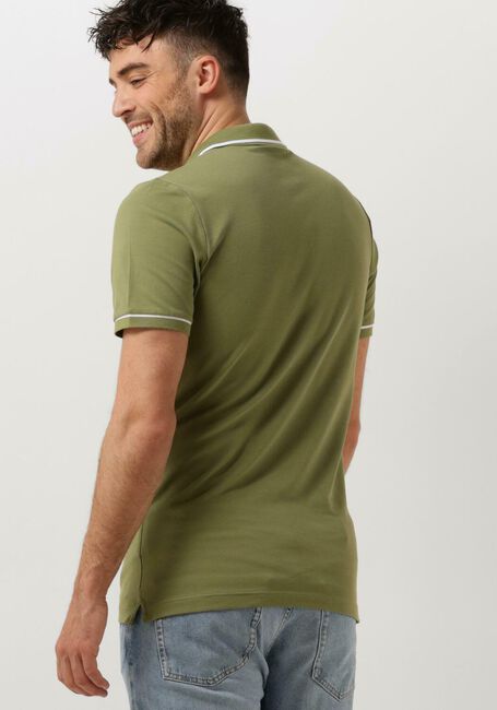 Grüne CALVIN KLEIN Polo-Shirt TIPPING SLIM POLO - large