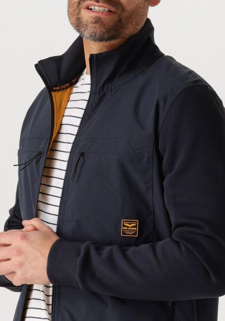 Blaue PME LEGEND Jack ZIP JACKET SWEAT MIXED PADDED - large