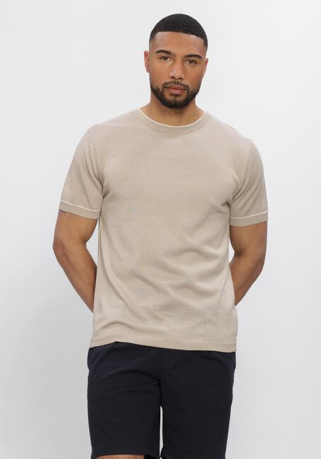 Beige STEFANO LAURAN Polo-Shirt T-SHIRT BROR - large