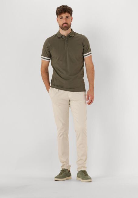 Khaki GENTILUOMO Polo-Shirt POLO 3 BUTTON SS J2006-219 - large
