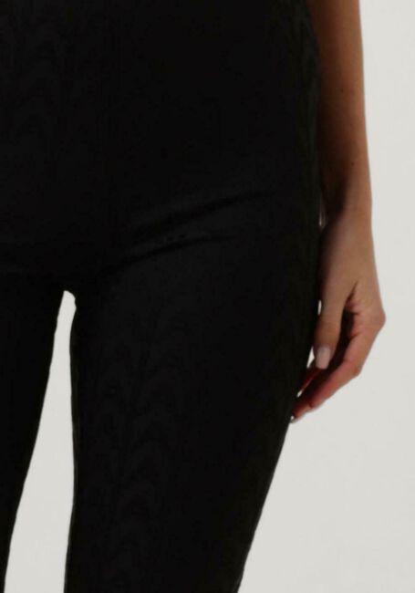 Schwarze ALIX THE LABEL Schlaghose LADIES KNITTED A JACQUARD KNIT PANTS - large