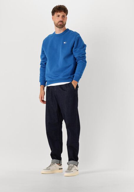 Blaue TOMMY JEANS Pullover TJM REG BADGE CREW EXT - large
