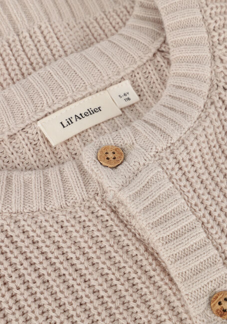 Beige LIL' ATELIER Strickjacke NMNEMLEN LIN LS KNIT LIL - large