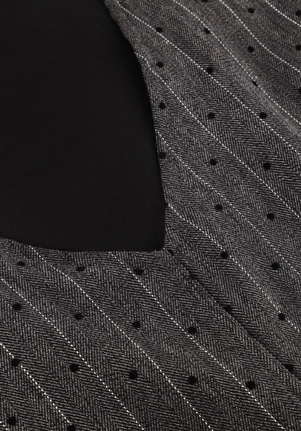 Graue NEO NOIR Minikleid CAILA MINI DOT DRESS - large