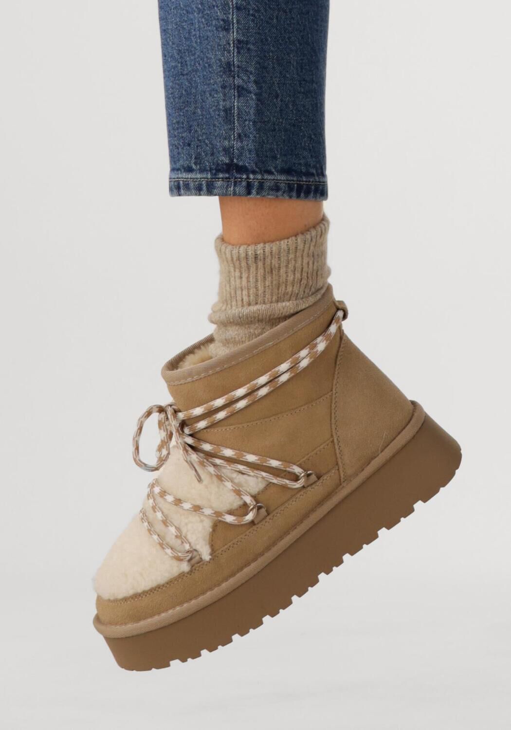 Beige NOTRE-V Winterstiefel FEMM - large