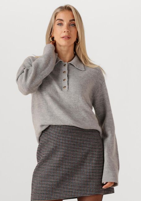 Graue MODSTRÖM Sweatshirt TREEMD POLO - large