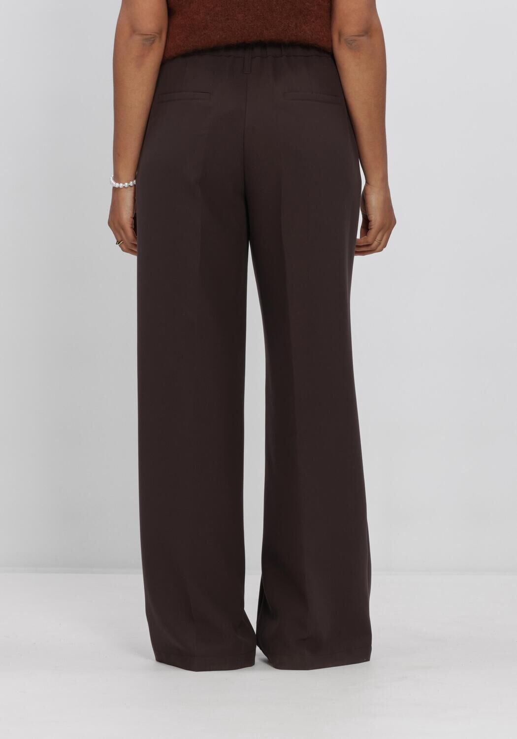 Braune SUMMUM Weite Hose TROUSERS FOAM UNI - large