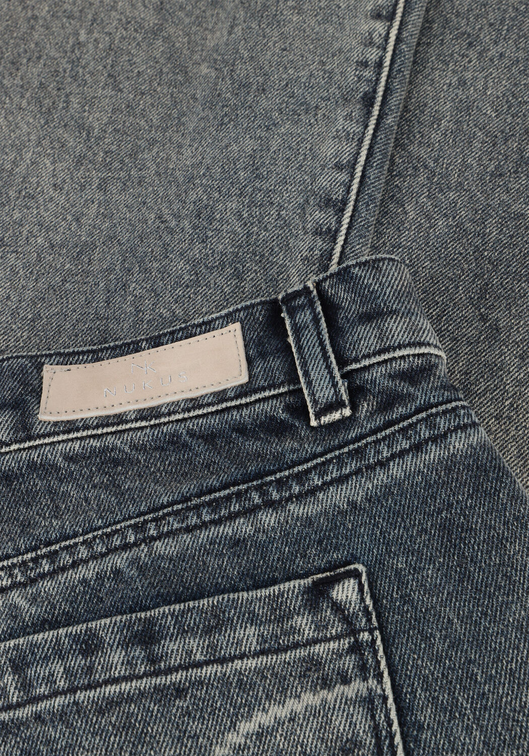 Blaue NUKUS Straight leg jeans RUBY PANTS DENIM - large