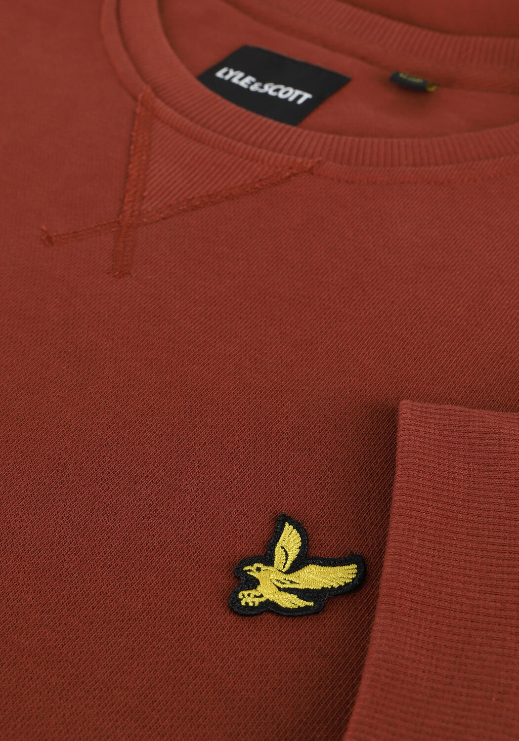 Rote LYLE & SCOTT Sweatshirt CREW NECK SWEATSHIRT - large