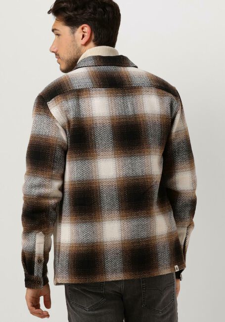 Braune ANERKJENDT Overshirt AKOSCAR CHECK OVERSHIRT - large
