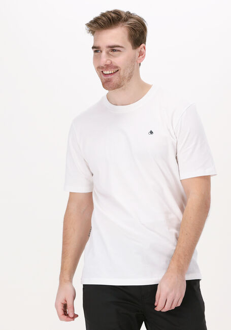 Weiße SCOTCH & SODA T-shirt CREWNECK JERSEY T-SHIRT - large