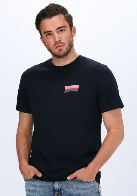 Dunkelblau SCOTCH & SODA T-shirt GRAPHIC LOGO T-SHIRT IN ORGANI - large
