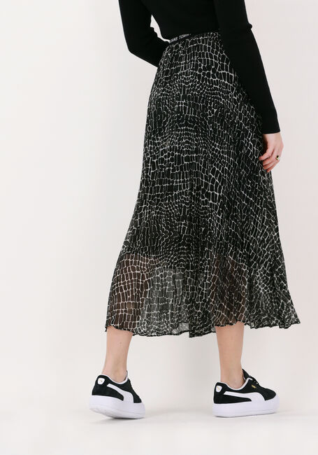 Schwarze TOMMY JEANS Midirock TJW PRINTED MIDI SKIRT - large