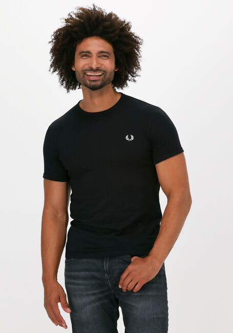 Schwarze FRED PERRY T-shirt RINGER T-SHIRT - large