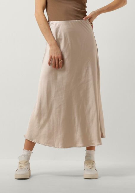 Ecru NOTRE-V Midirock SATIN SKIRT - large