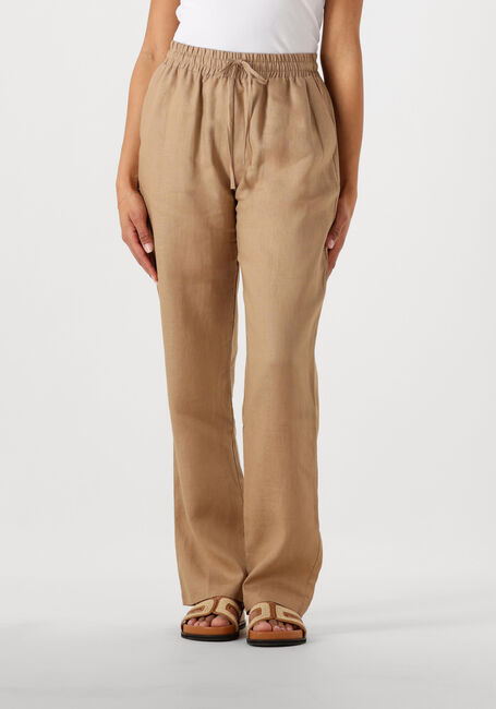 Beige RESORT FINEST Hose LINEN PANTS - large