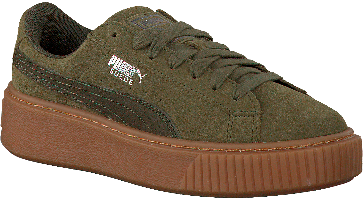 GrÃ¼ne PUMA Sneaker SUEDE PLATFORM ANIMAL | Omoda