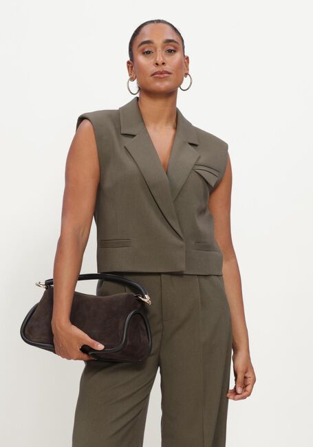 Olive COPENHAGEN MUSE Gilet CMTAILOR-SHORT-WAISTCOAT - large