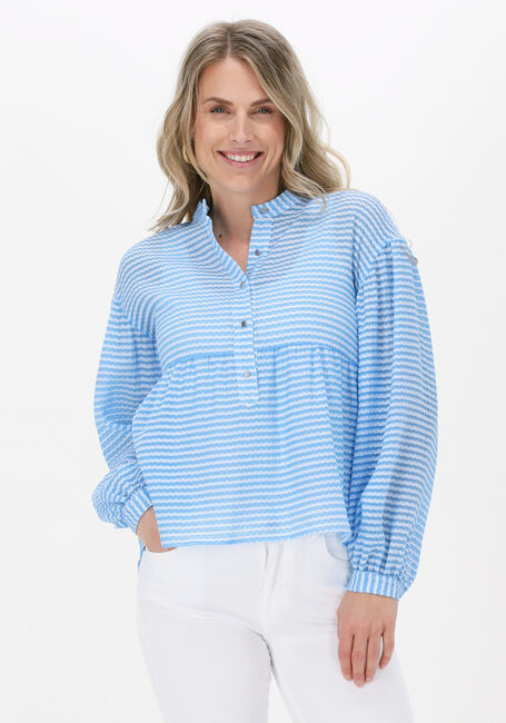 Hellblau LEVETE ROOM Blusen REEMA 2 SHIRT - large