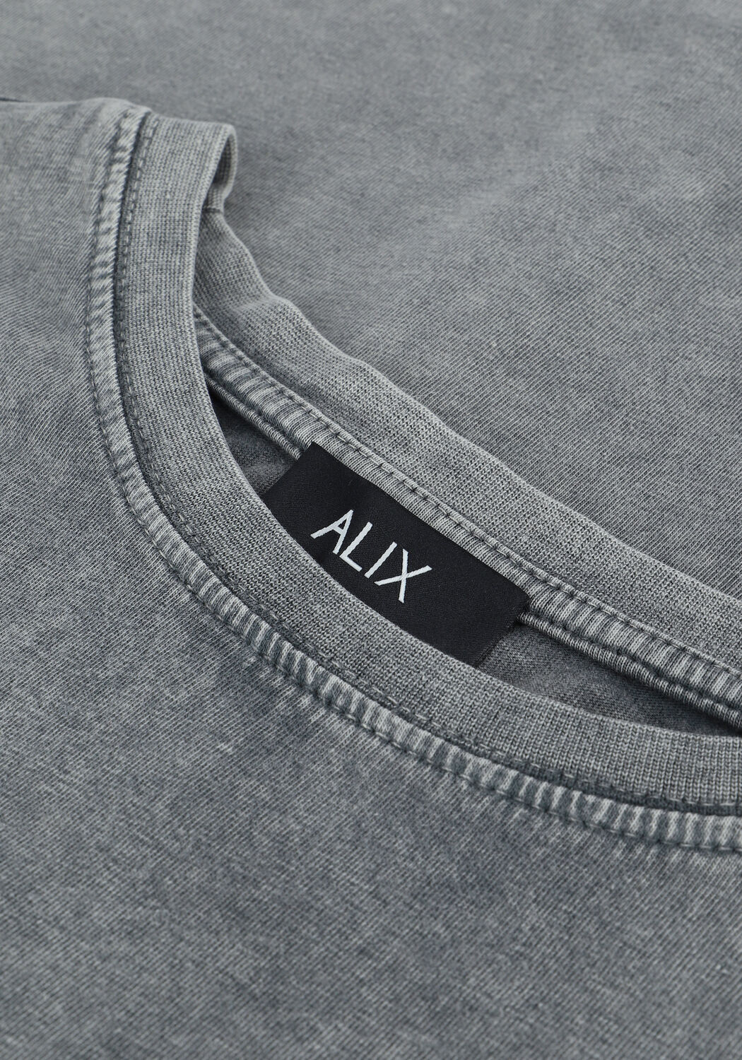 Graue ALIX THE LABEL T-shirt LADIES KNITTED T-SHIRT WITH AL - large