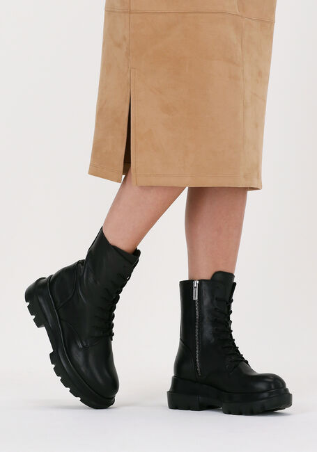 Schwarze SHABBIES Schn&uuml;rboots 185020042 - large