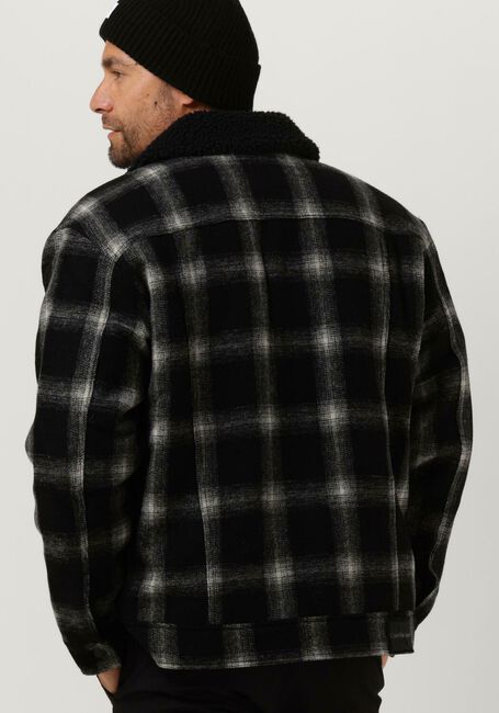 Schwarze CALVIN KLEIN Jack CHECK SHERPA TRUCKER JACKET - large
