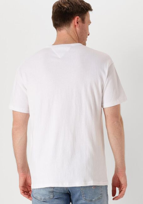 Weiße TOMMY JEANS T-shirt TJM RLX LINEAR LOGO TEE - large