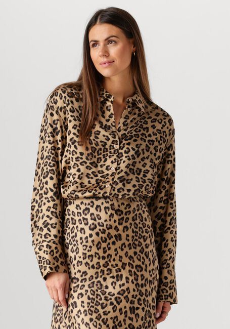 Braune MSCH COPENHAGEN Blusen MSCHCLARETTE IRIDA SHIRT AOP - large