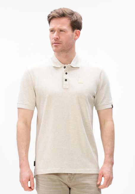Beige PME LEGEND Polo-Shirt POPCORN JERSEY - large