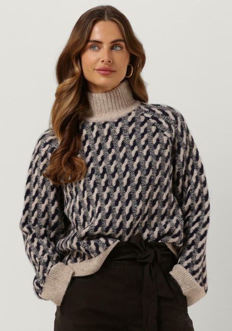 Sand OBJECT Pullover LIDA L/S KNIT PULLOVER 123 - large