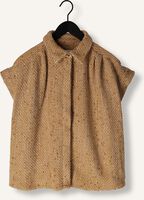 Goldfarbene RUBY TUESDAY Top MUNA OVERSIZED SHORT SLEEVES BOUCLE SHIRT Goldfarbene RUBY TUESDAY Top MUNA OVERSIZED SHORT SLEEVES BOUCLE SHIRT - medium