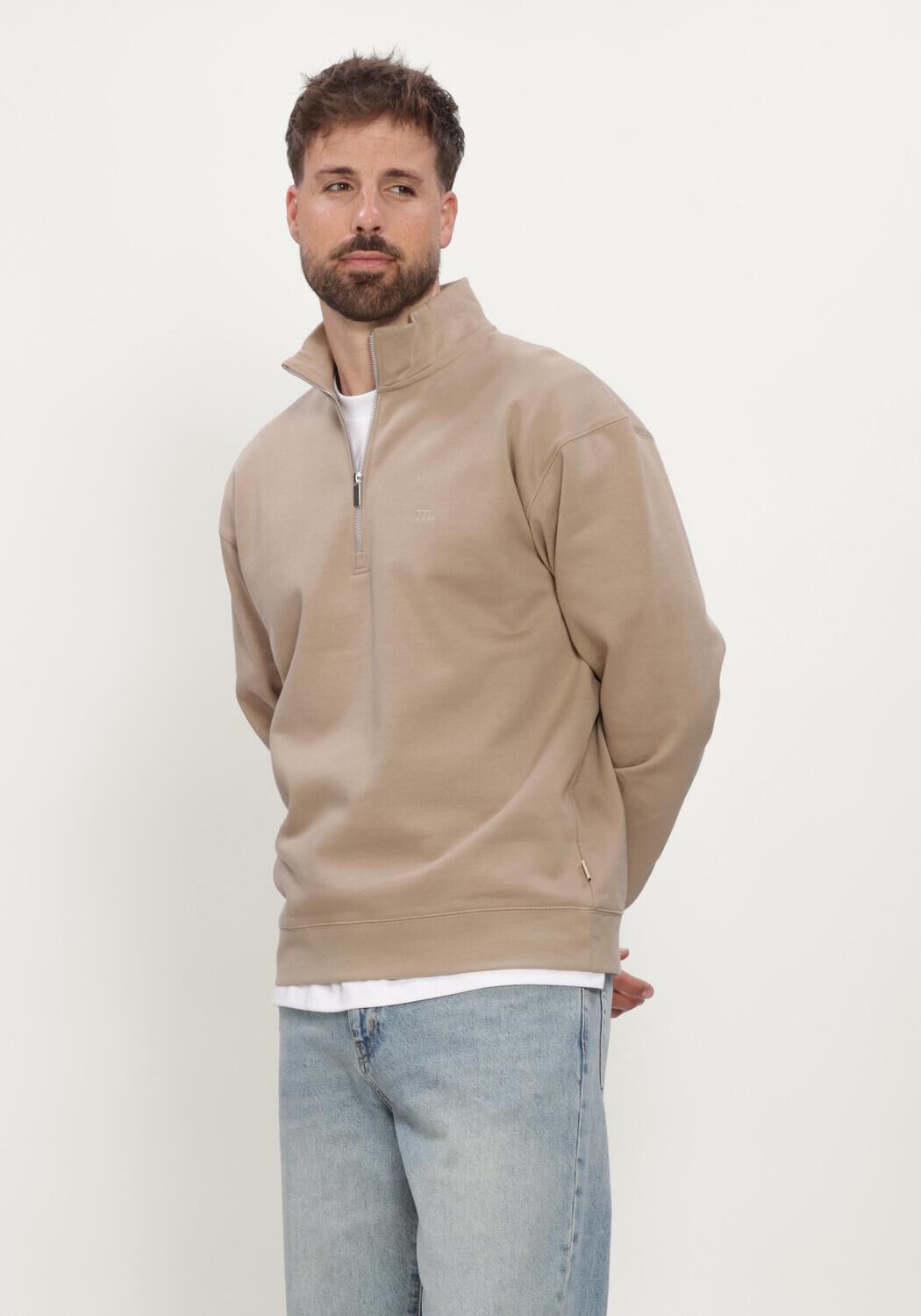 Beige MACED Sweatshirt M-ALVIN